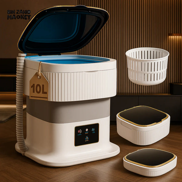 11 Litre Foldable Electric Washing Machine with Drye