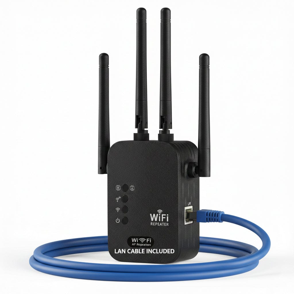 WiFi Range Extender 300Mbps (4 Antennas) | Long Range WiFi Extender