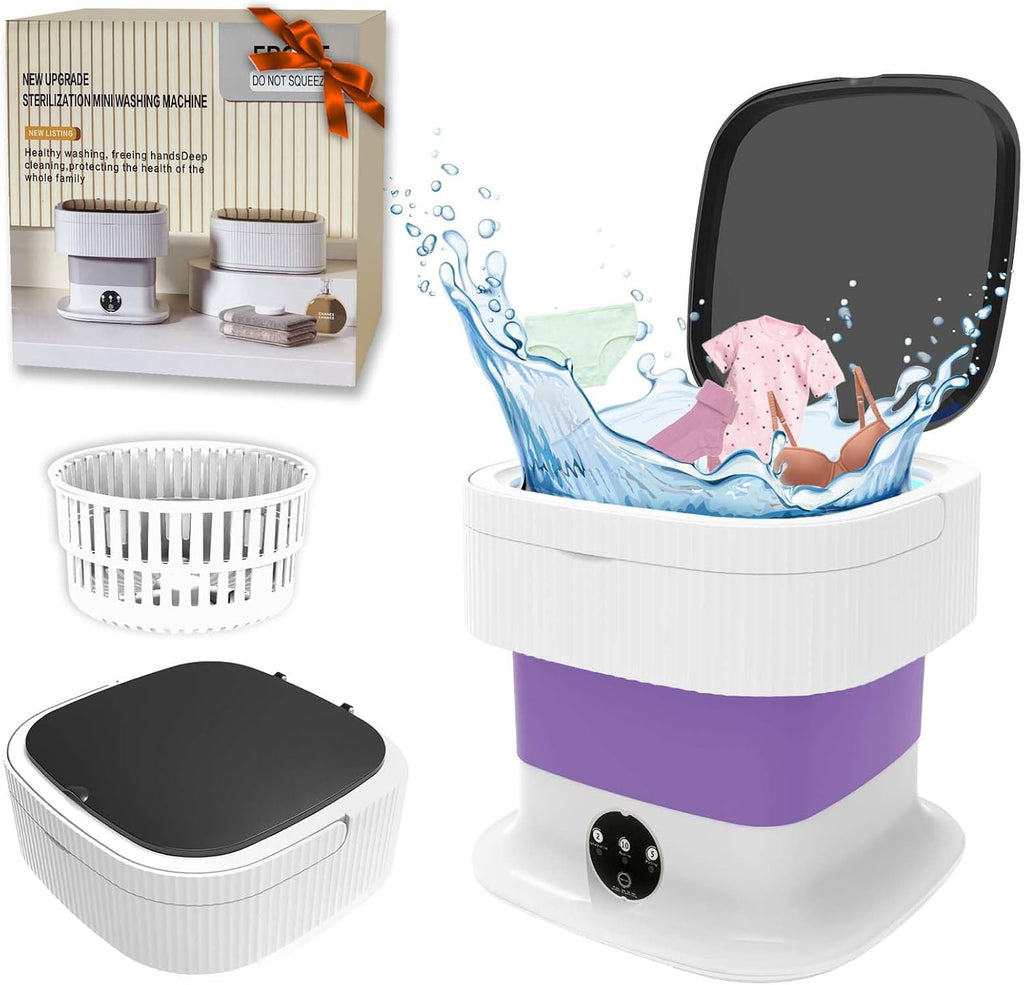 11 Litre Foldable Electric Washing Machine with Drye