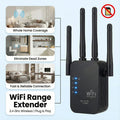 WiFi Range Extender 300Mbps (4 Antennas) | Long Range WiFi Extender