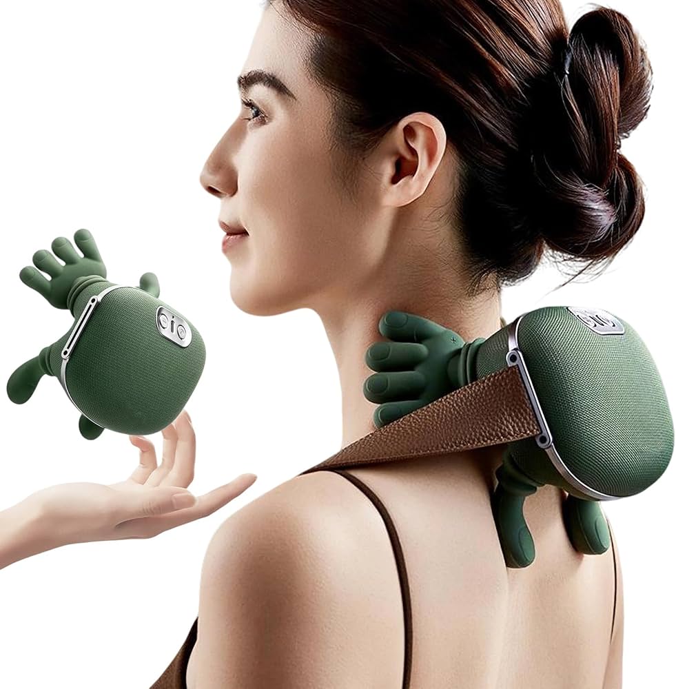 Electric Shoulder Neck Massager Bionic Hand Simulation Kneading Office Travel