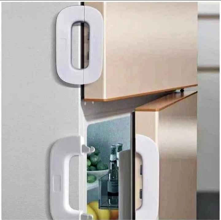 Child Safety Refrigerator Lock | Double Button | Baby Proof |