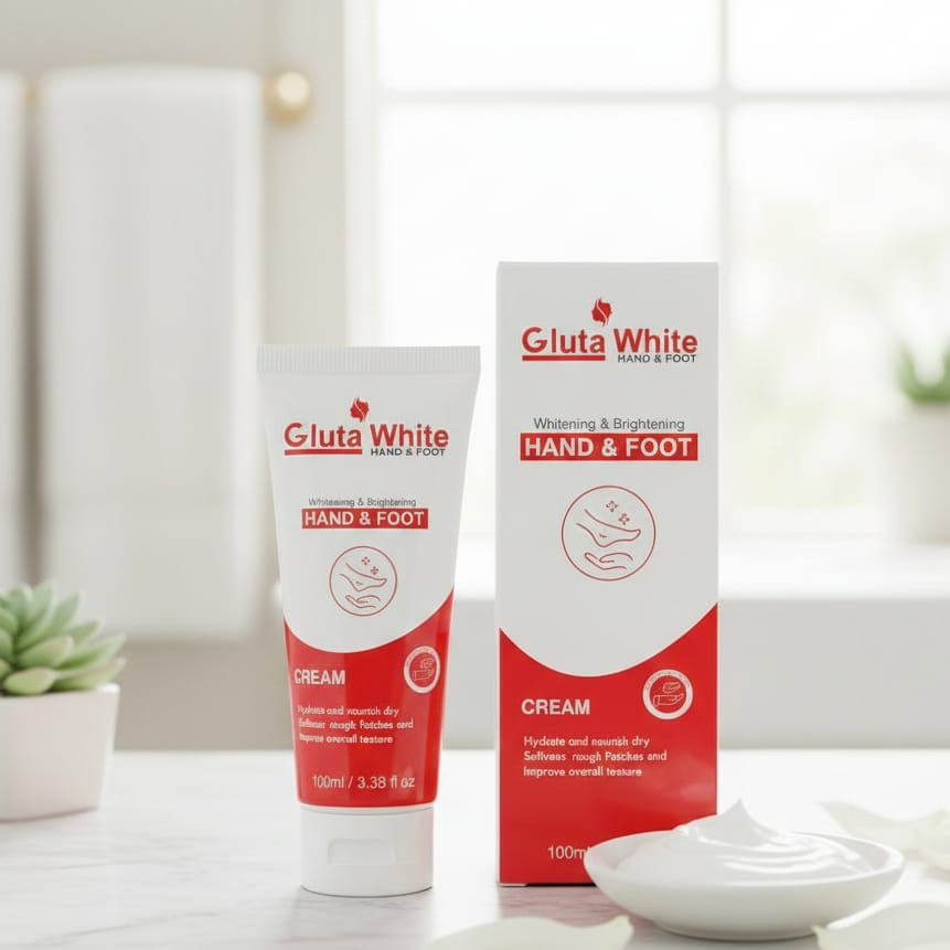 Gluta White Hand & Foot Whitening Cream – 100ML