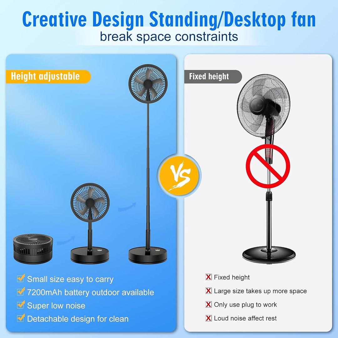Portable Rechargeable Fan 10W